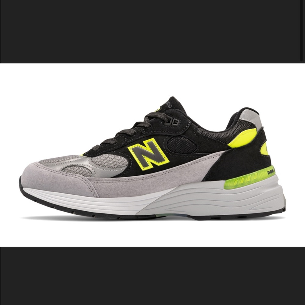 New balance 992 made in USA neon green black gray